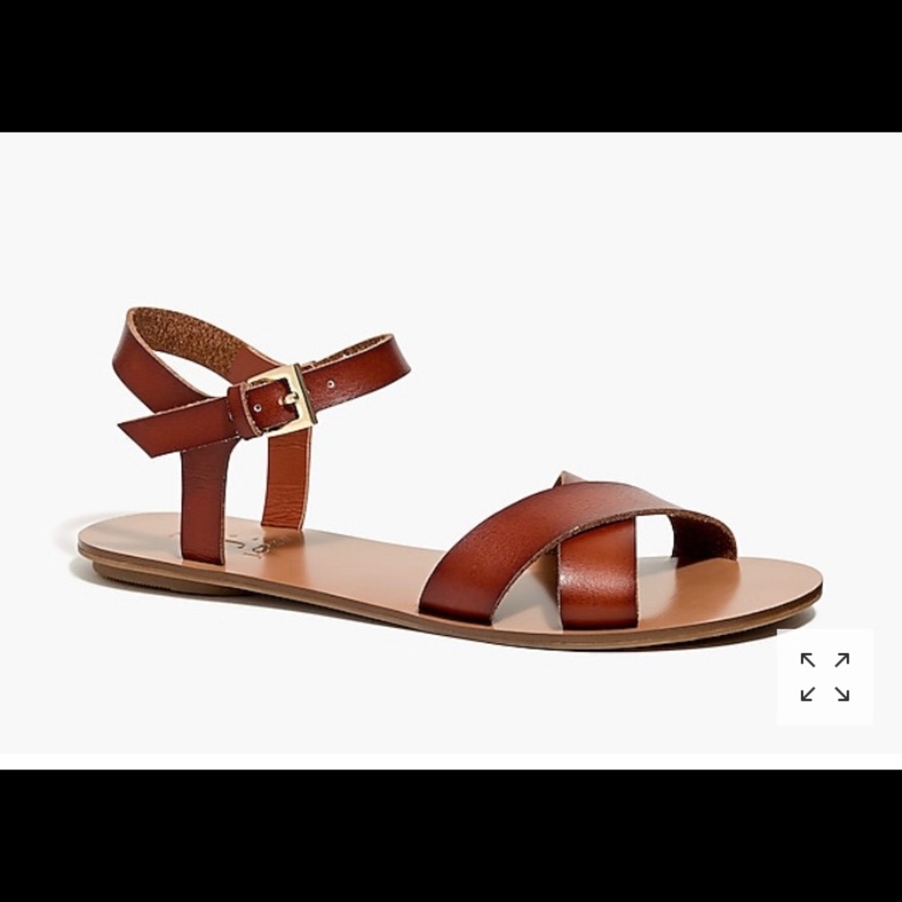 J. Crew criss cross sandals—NWT